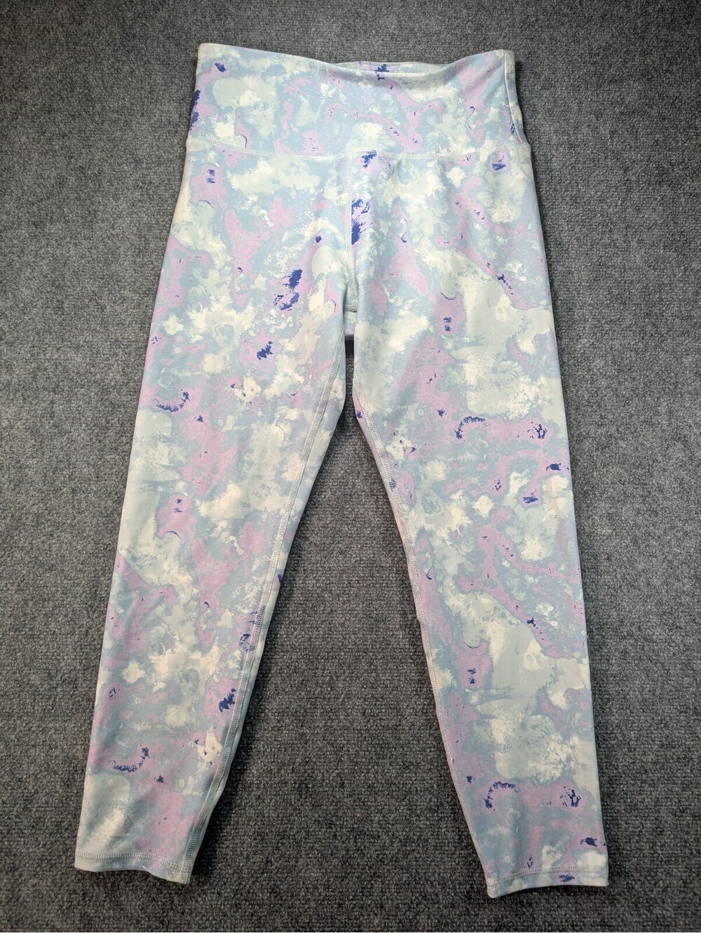 Wildfox XL Watercolor Spill Tie Dye High Waisted Athletic Leggings Athleisure